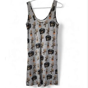 Nwot! Marvel x MeUndies slit sides modal tank dress groot print